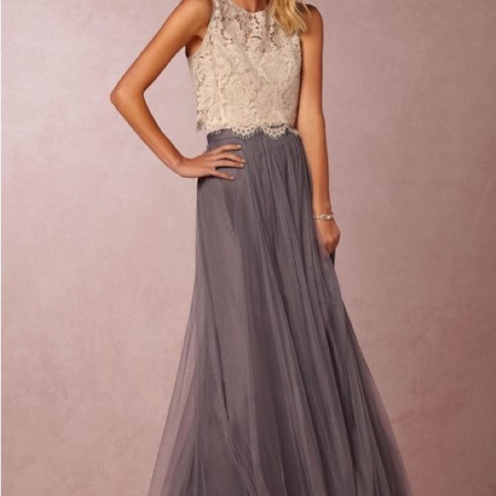 BHLDN JENNY YOO CLEO LACE CROP TOP Z507-19